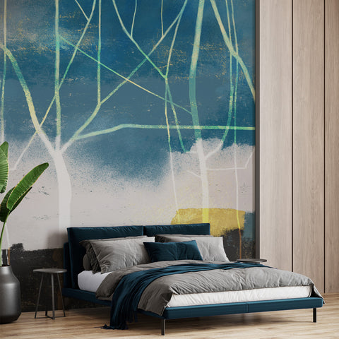 Carta da parati Alba invernale - per camera da letto