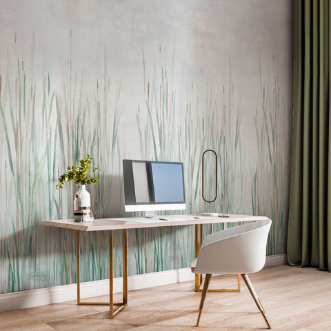 Carta da parati in Fibra di Vetro Fili d'erba - ufficio