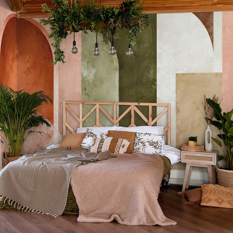 Carta da parati in Fibra di Vetro Archi metafisici - per camera da letto