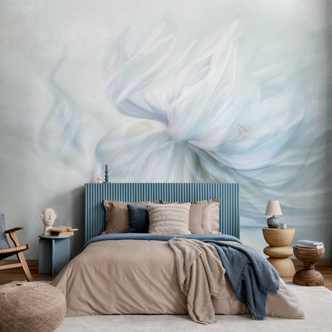 Carta da parati Spirale floreale - per camera da letto