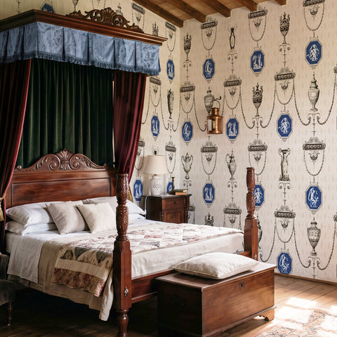 Carta da parati Cammeo Neoclassico - per camera da letto