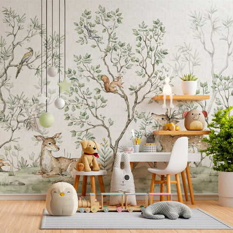 Carta da parati Bosco incantato