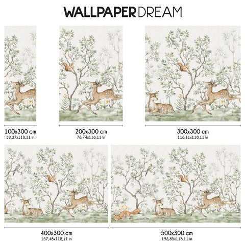 Carta da parati Bosco incantato