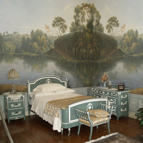 Carta da parati Vista sul lago - per camera da letto
