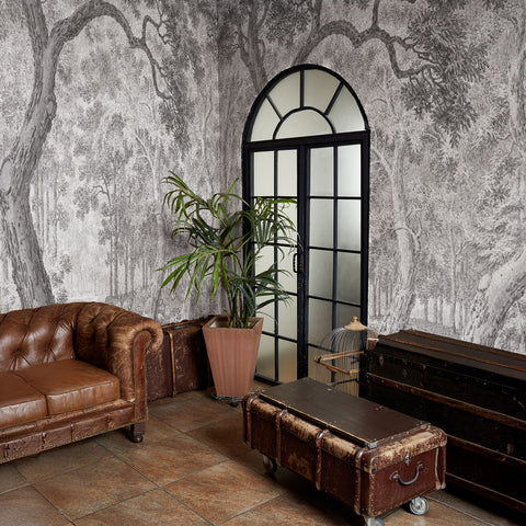 Carta da parati Sinfonia silvestre - soggiorno, corridoio, per ufficio