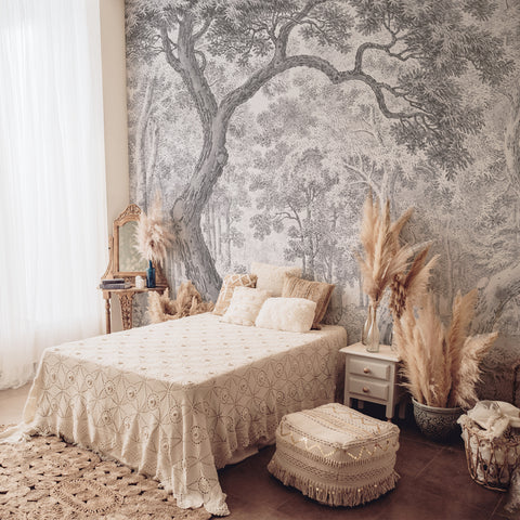 Carta da parati Sinfonia silvestre - per camera da letto