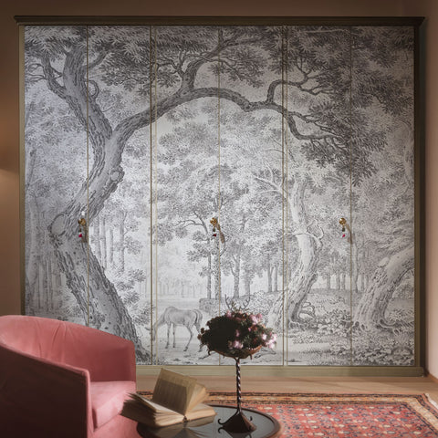 Carta da parati Sinfonia silvestre - mobili