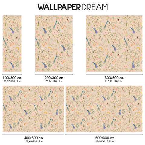 Carta da Parati Chinoiserie con uccellini