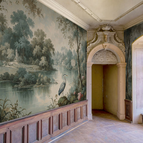 Carta da parati Villa del lago - soggiorno, esercizi commerciali, hotel