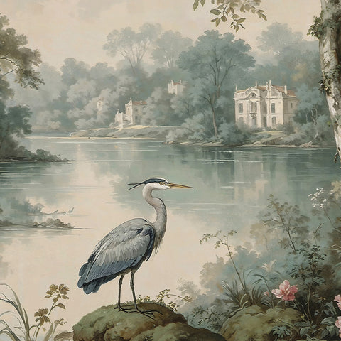 Carta da parati Villa del lago