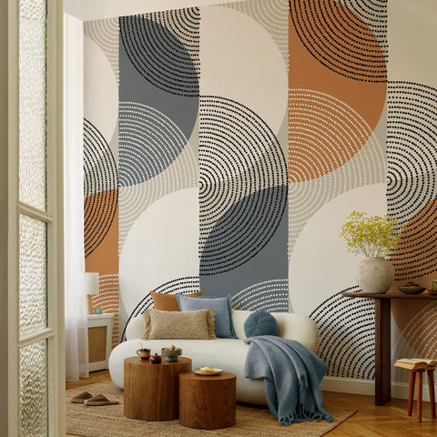 Carta da parati Mezzelune - soggiorno