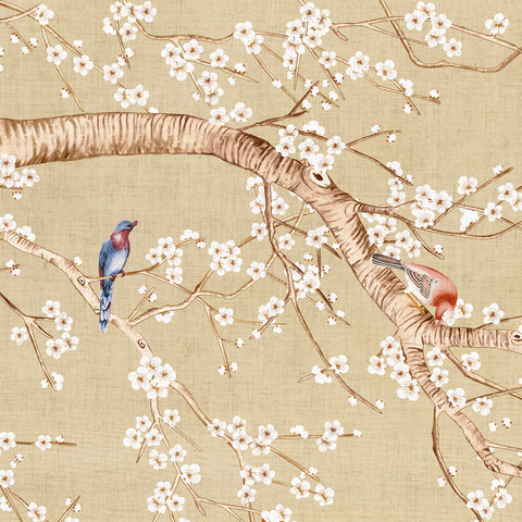 Carta da parati in Fibra di Vetro Fiori di neve