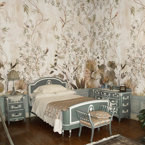 Carta da parati Chinoiserie Vintage - per camera da letto