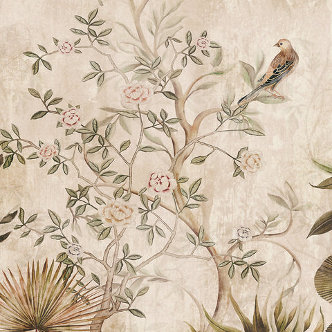 Carta da parati in Fibra di Vetro Chinoiserie Vintage