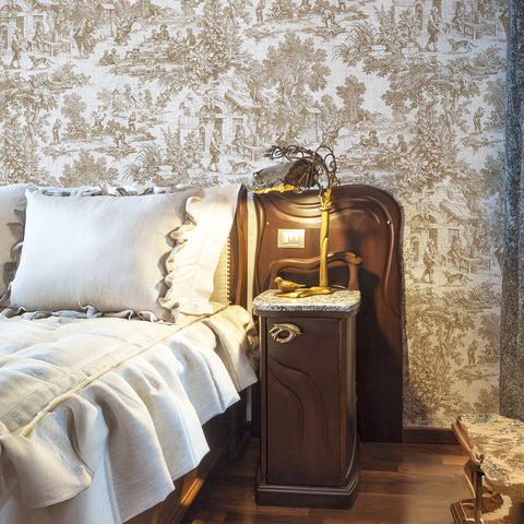 Carta da parati Toile bucolica - per camera da letto 