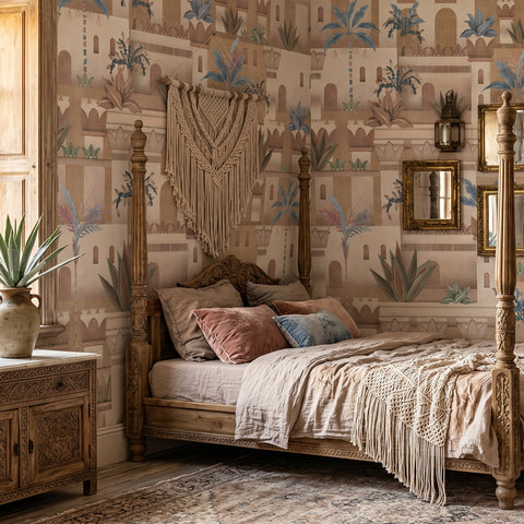 Carta da parati Città Boho - per camera da letto