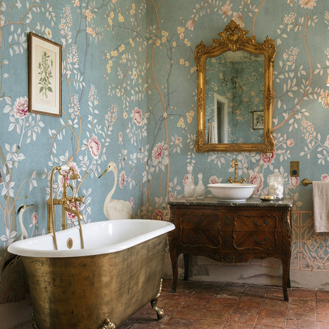 Carta da parati Profumo Orientale - bagno