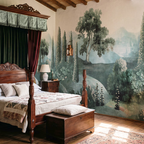 Carta da parati Paesaggio telato - per camera da letto