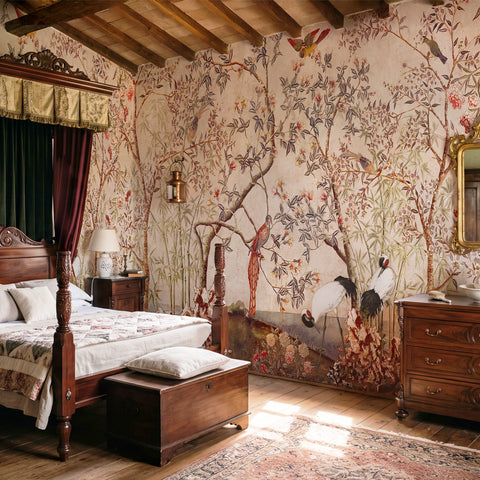 Carta da Parati Giardino di Giada - per camera da letto