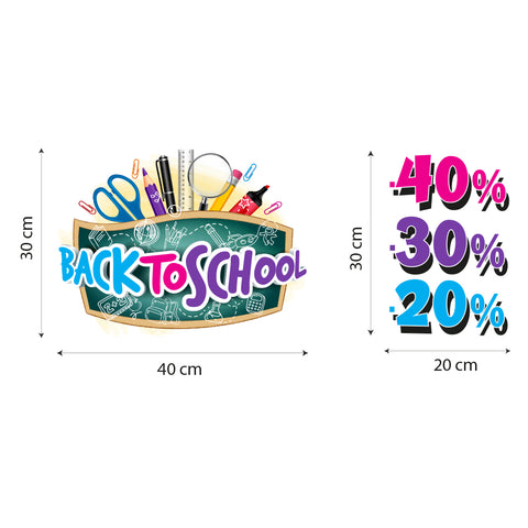 Back to school cancelleria | Vetrofania
