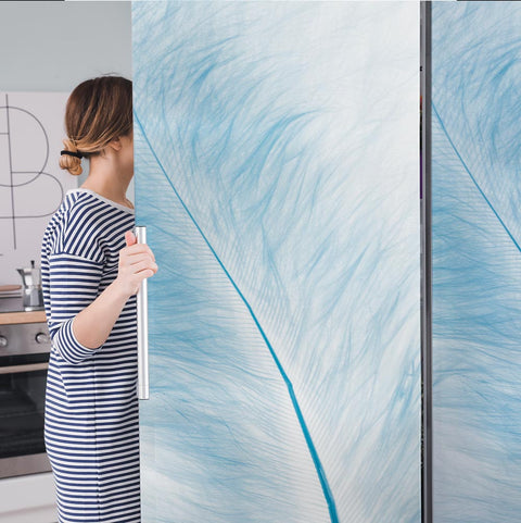 Adesivo per Frigo Piuma anta