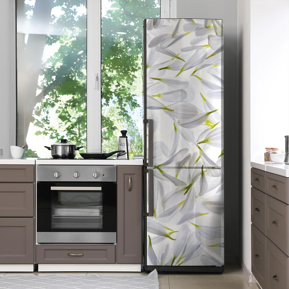 Adesivo Frigorifero Stile Hippie Mandala Colorato - Vinile Decorativo Rimovibile Per Cucina