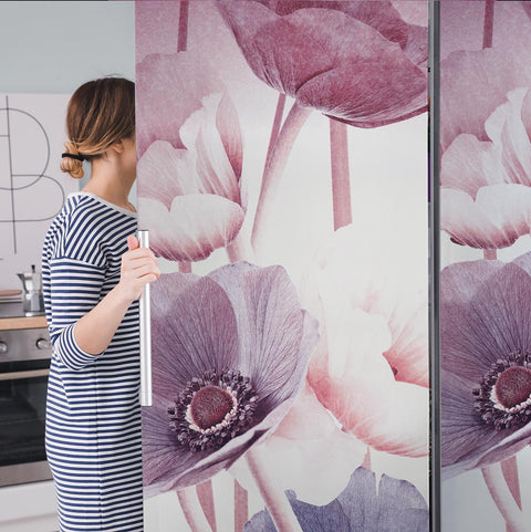 Adesivo per Frigo Pink Floral Vibes