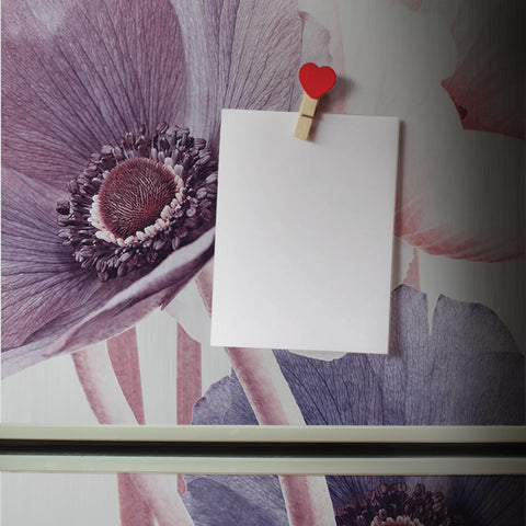 Adesivo per Frigo Pink Floral Vibes