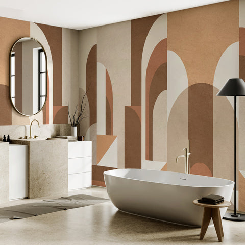 Carta da parati Incontro d'archi - bagno