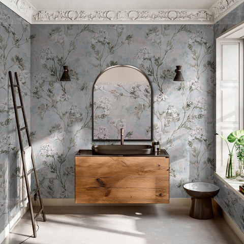 Carta da parati Floral Impression bagno 2