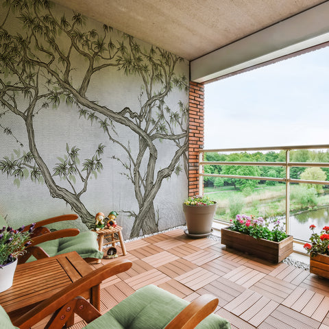Carta da parati Flora d'oriente - ambienti Esterni
