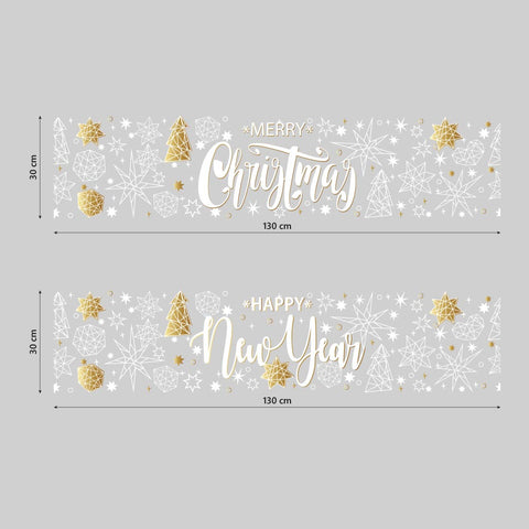 Fascia Bianco Natale | Vetrofania