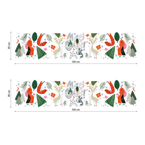 Fascia Bosco di Natale | Vetrofania