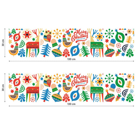 Fascia natale colorata | Vetrofania