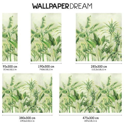 Carta da parati Palms drawing dimensioni
