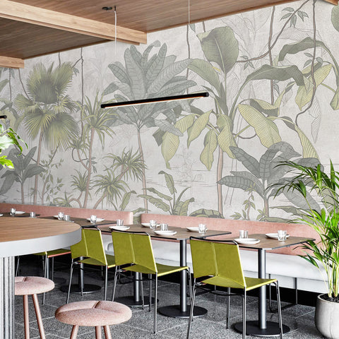 Carta da parati Tropical mural - esercizi commerciali