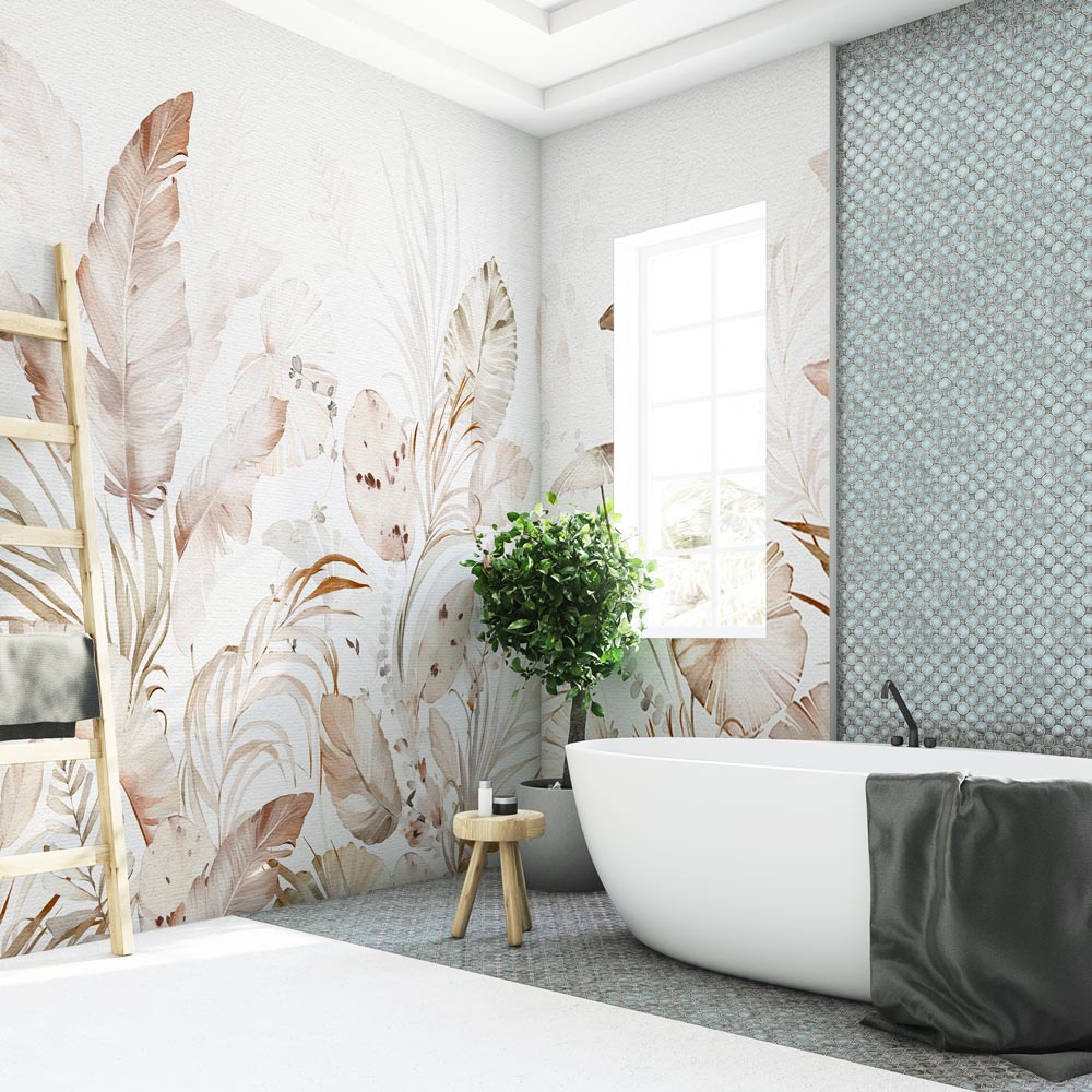 Carta Da Parati Sharon Toni Di Verde | Carta Da Parati Degli Anni 70 - Foto 7