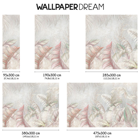 Carta da parati Tropic pastel dimensioni