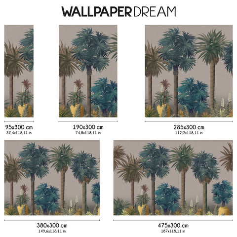 Carta da parati Surreal Palms dimensioni