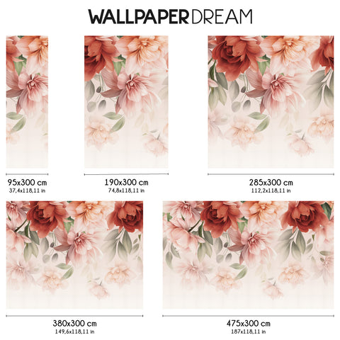 Carta da parati Enchanted Peonies Dimensioni