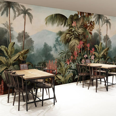 Carta da parati Eden tropicale - esercizi commerciali
