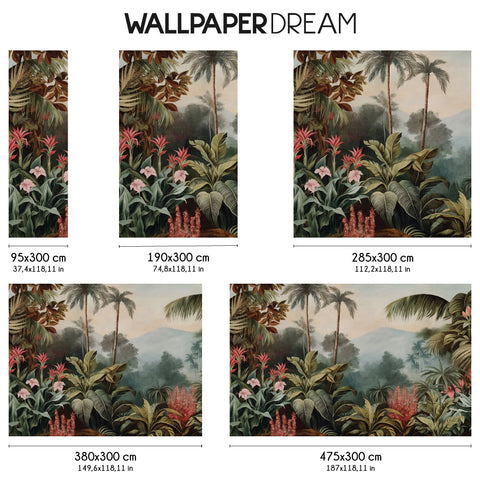 Carta da parati Eden tropicale dimensioni