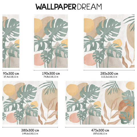 Carta da parati in Fibra di Vetro Decoupage Tropicale