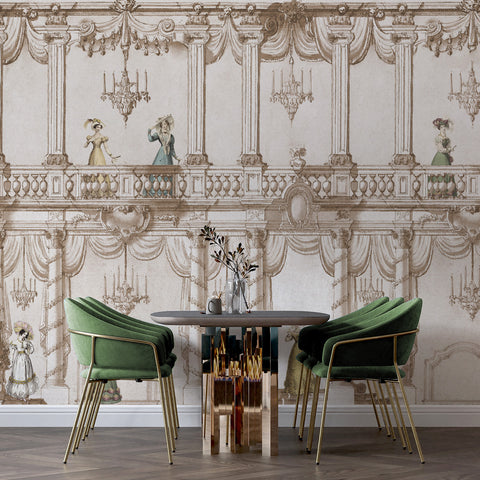 Carta da parati in Fibra di Vetro Sogno gotico