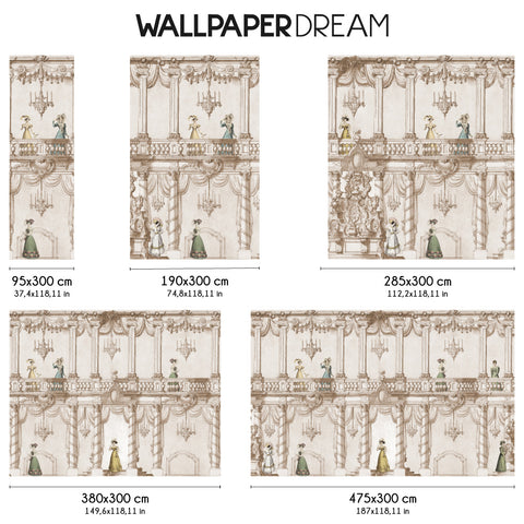 Carta da parati in Fibra di Vetro Sogno gotico