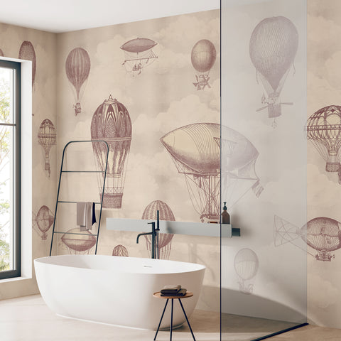 Carta da Parati Il giro del mondo -  bagno, box doccia