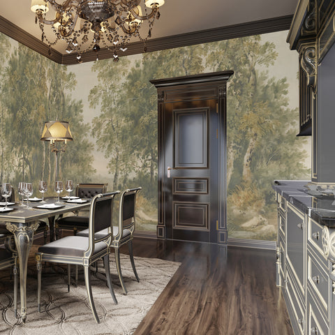 Carta da parati La magia del bosco - cucina
