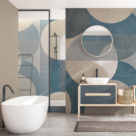 Carta da parati Eclissi - box doccia, bagno