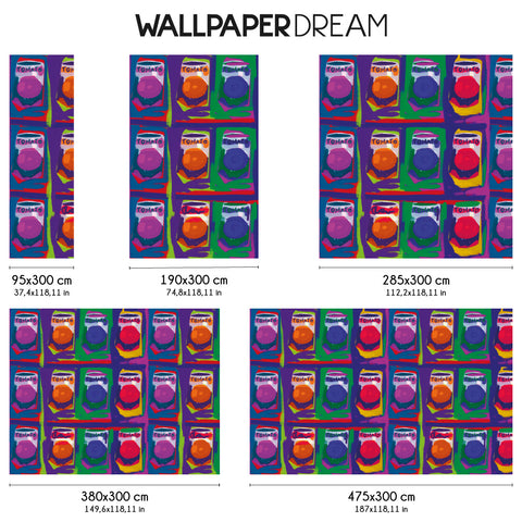 Carta da parati Tomato Pop dimensioni