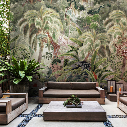 Carta da parati in Fibra di Vetro Bosco tropicale - ambienti esterni